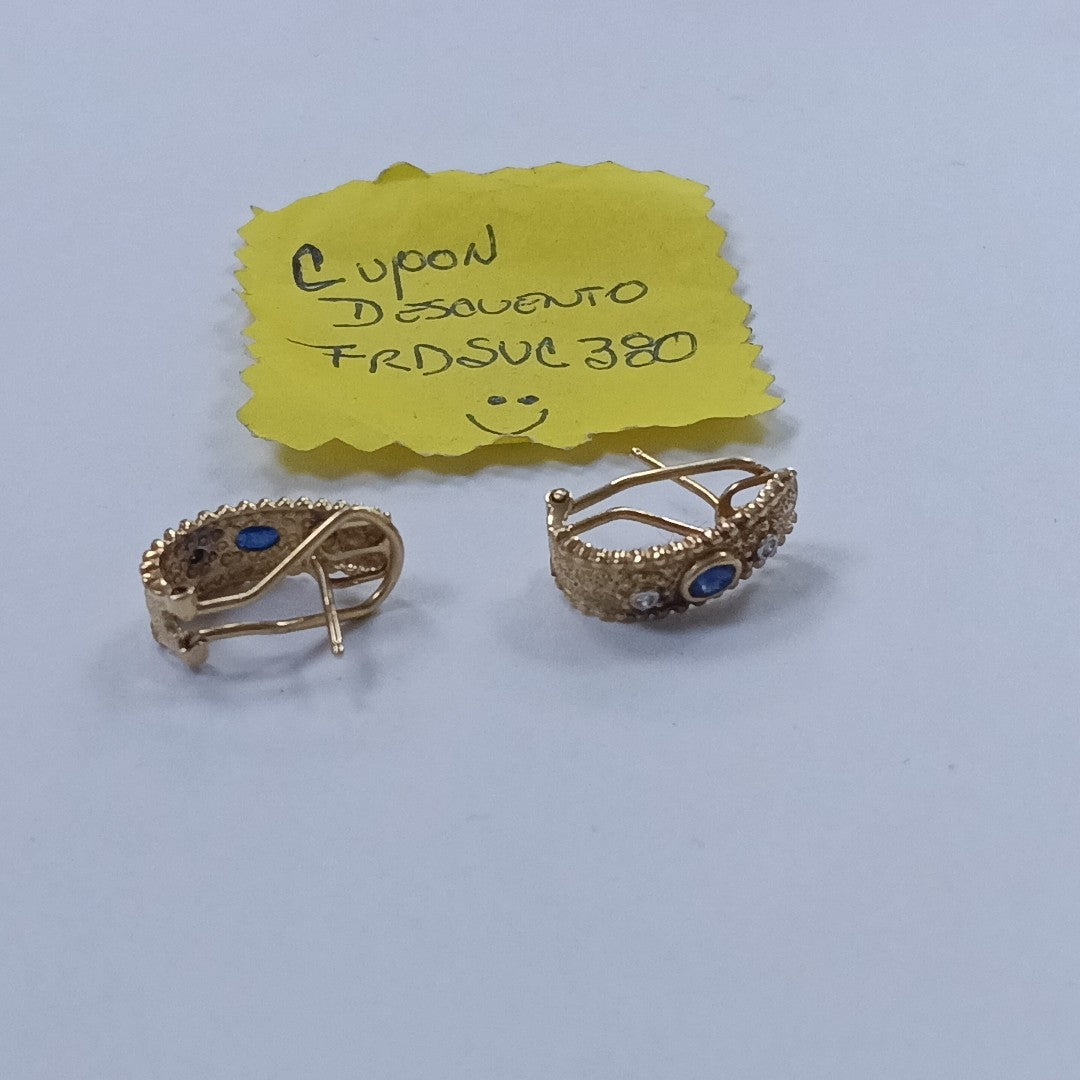 ARETES PAR ORO 14 K 5,10 GRMS (SEMINUEVO)