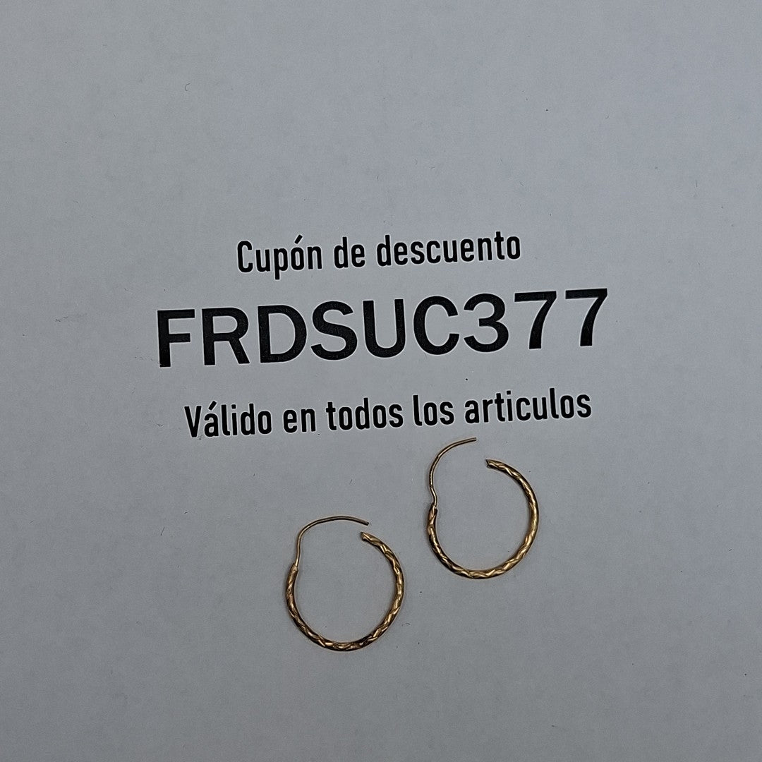 ARRACADAS PAR ORO 10 K 0.5 GRMS (SEMINUEVO)