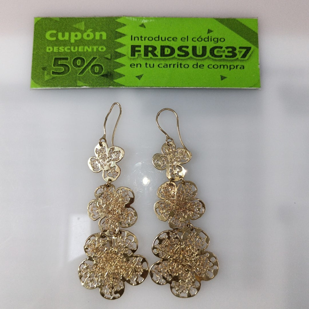 ARETES PAR ORO 14 K 9.9 GRMS (SEMINUEVO)