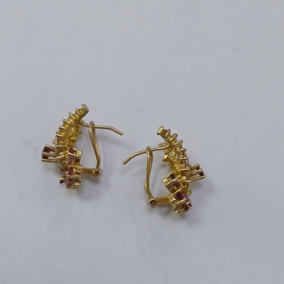 ARETES PAR ORO 14 K 5,60 GRMS (SEMINUEVO)