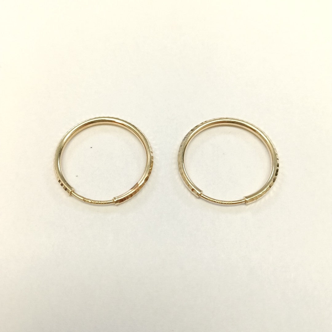 ARRACADAS PAR ORO 14 K 1.6 GRMS (SEMINUEVO)