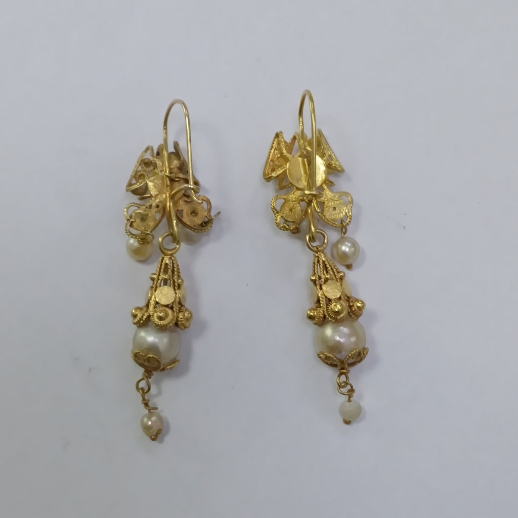 ARETES PAR ORO 10 K 7,20 GRMS (SEMINUEVO)