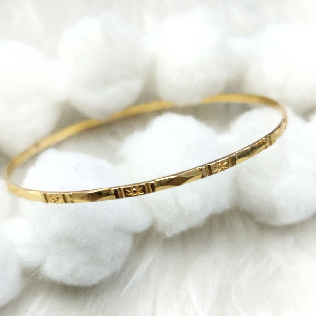 PULSERA RIGIDA ORO 14 K 3.3 GRMS (SEMINUEVO)