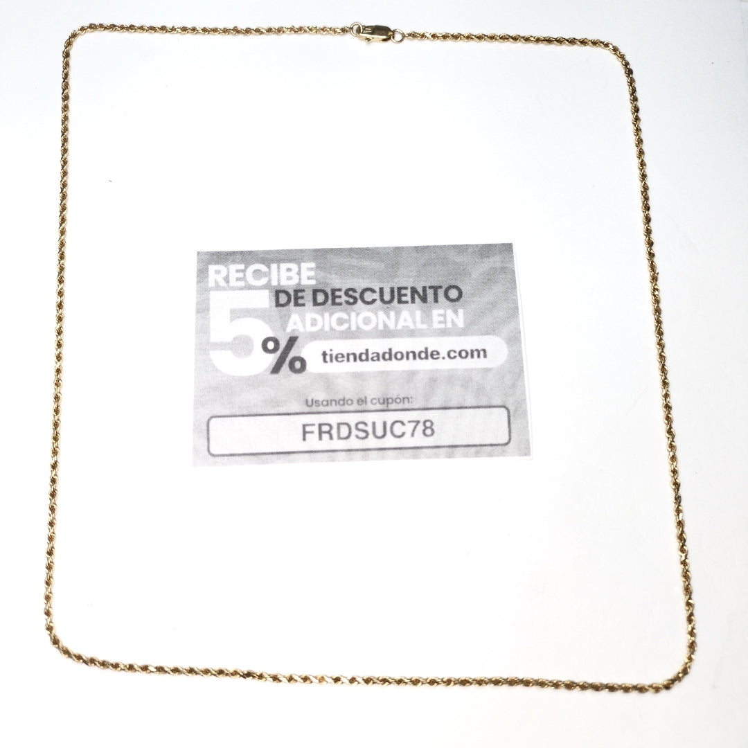 CADENA ORO 14 K 8.3 GRMS (SEMINUEVO)