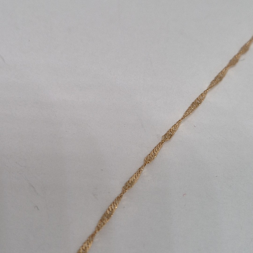 CADENA, MEDALLA RELIGIOSA ORO 10 K 2 GRMS (SEMINUEVO)