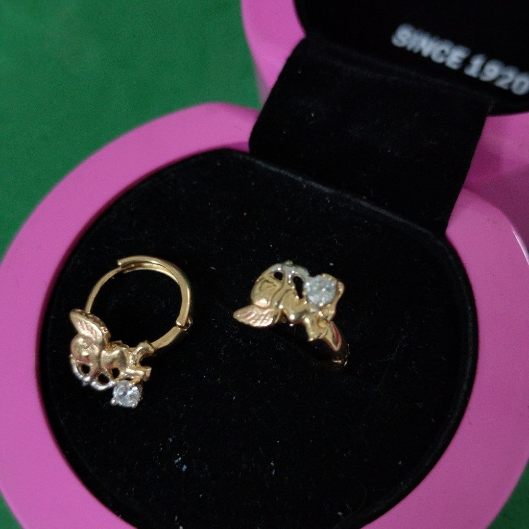 ARRACADAS PAR ORO 14 K 2.4 GRMS (SEMINUEVO)