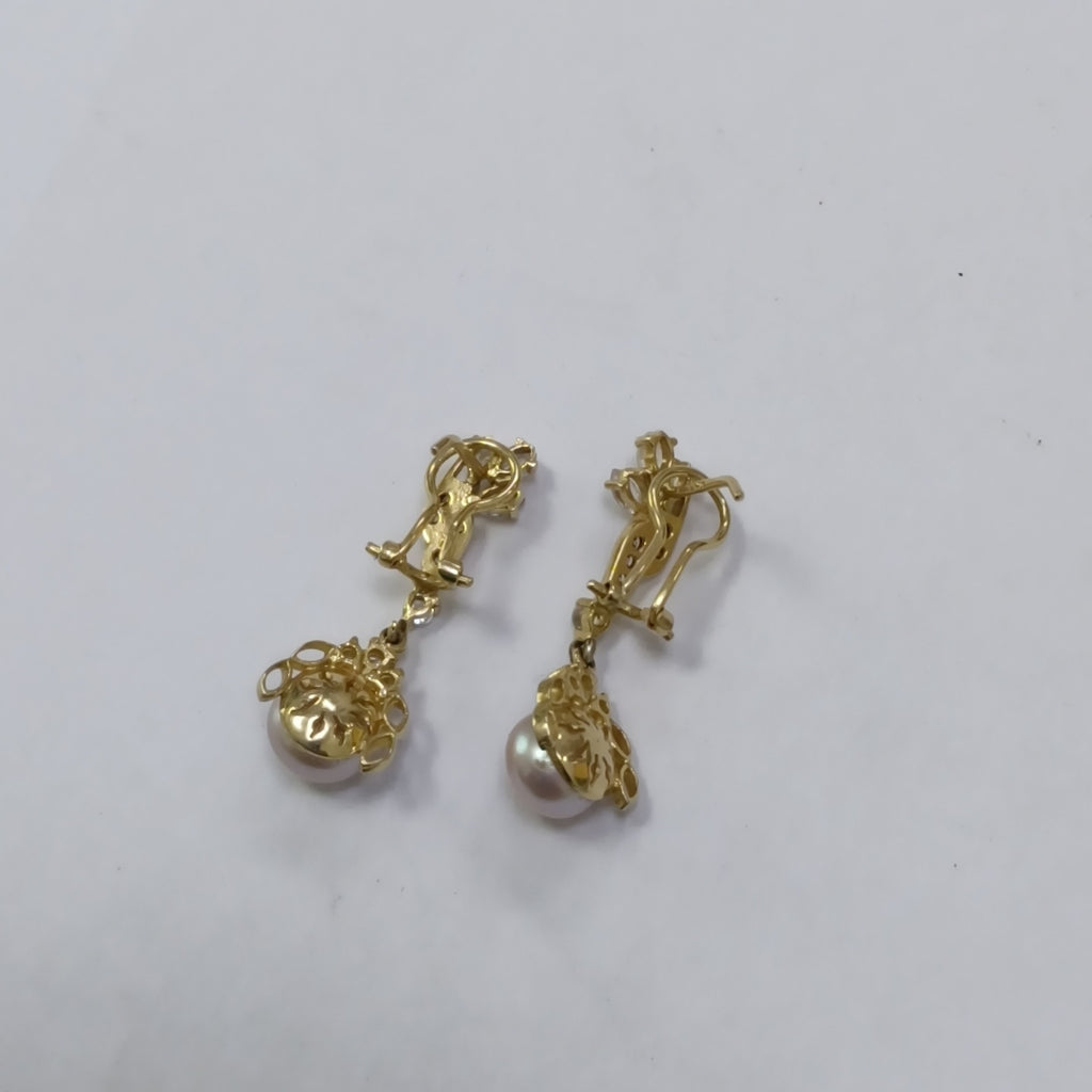 ARETES PAR ORO 14 K 5,20 GRMS (SEMINUEVO)