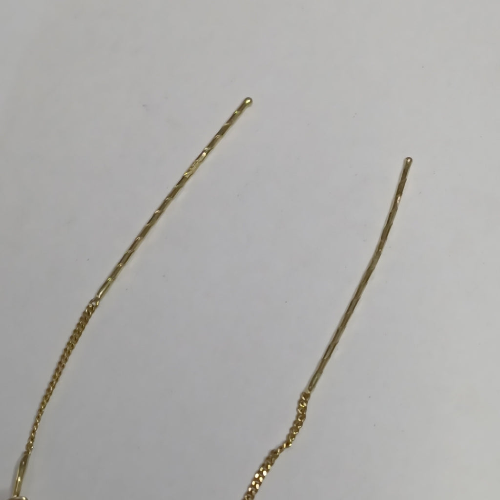 ARETES PAR ORO 14 K 1,20 GRMS (SEMINUEVO)