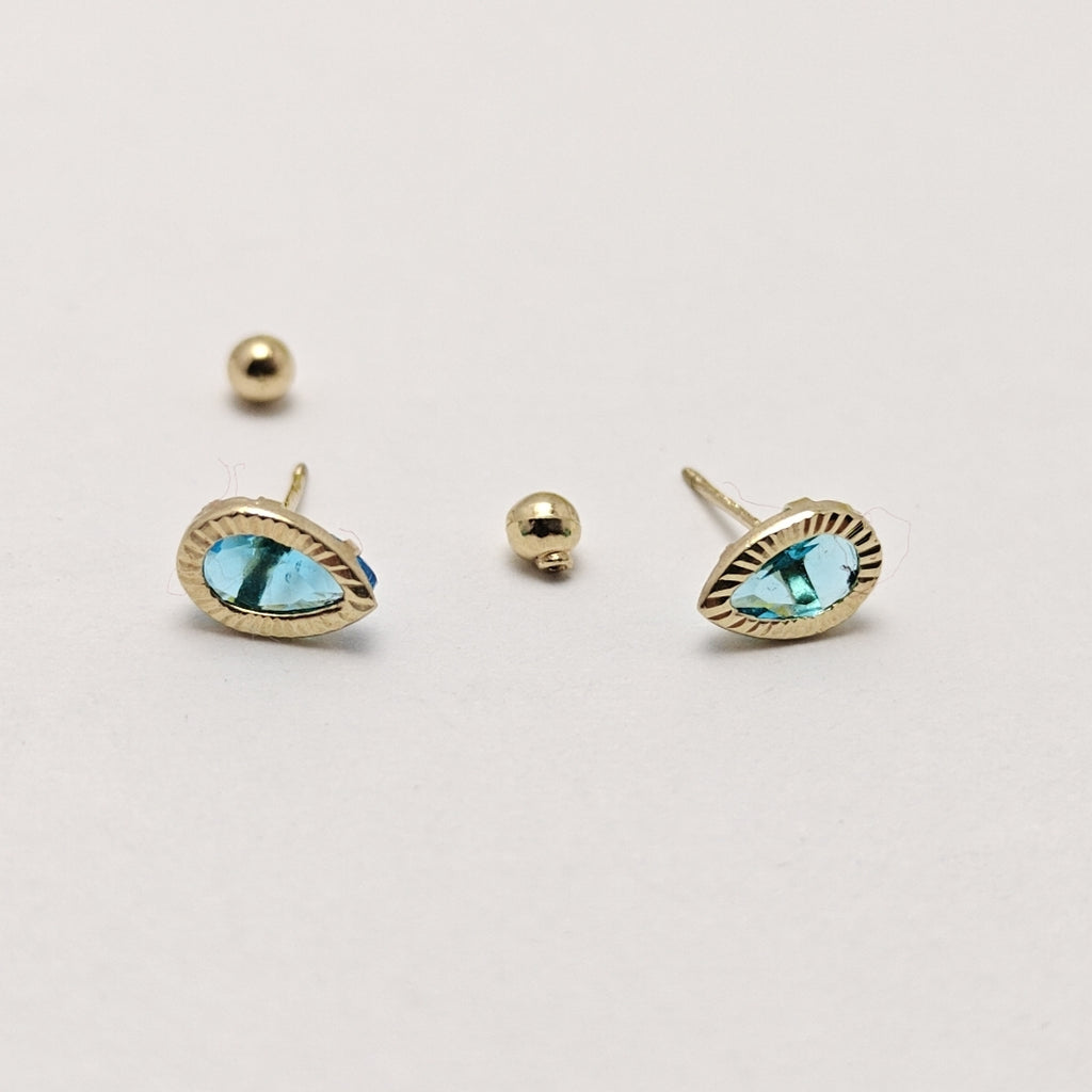 BROQUELES PAR ORO 14 K 0.3 GRMS (SEMINUEVO)