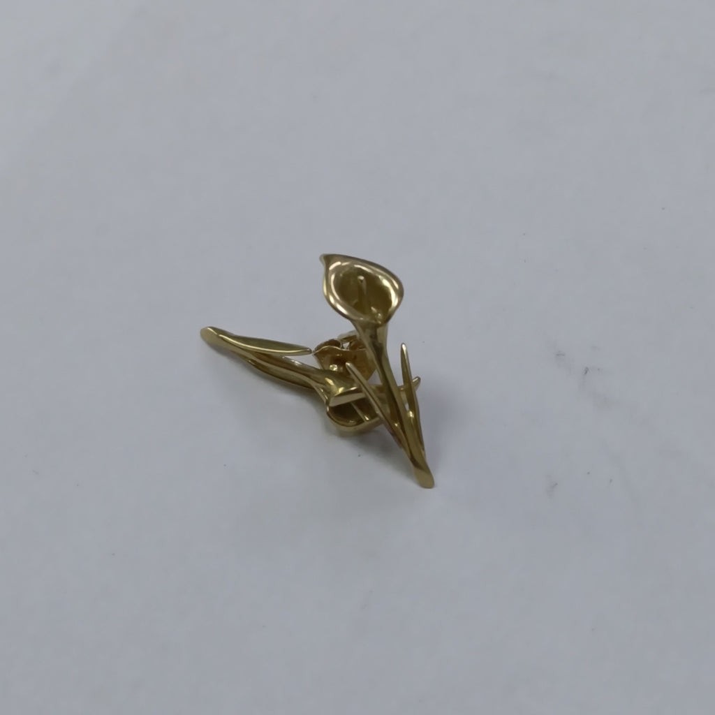 ARETES PAR,DIJE ORO 14 K 2,00 GRMS (SEMINUEVO)