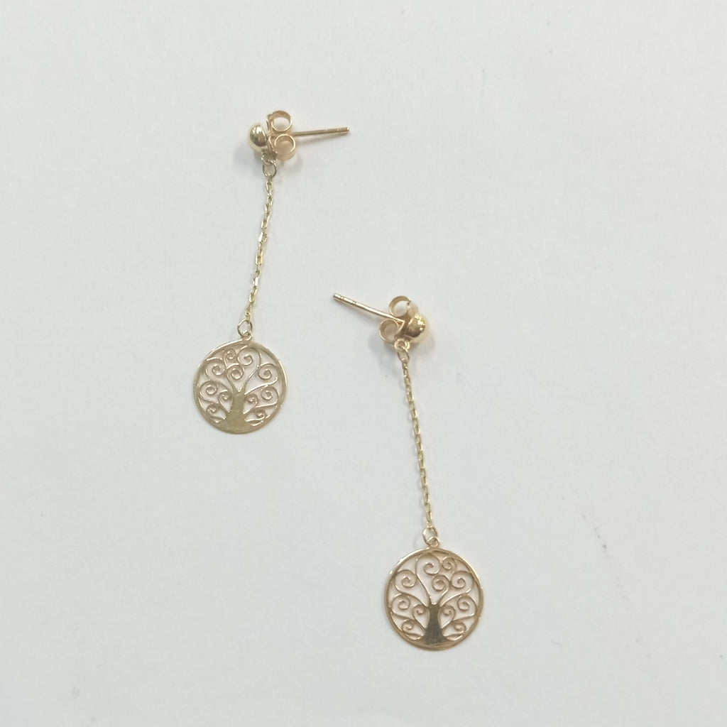 ARETES PAR ORO 14 K 1.3 GRMS (SEMINUEVO)