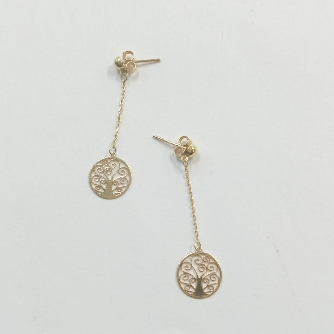 ARETES PAR ORO 14 K 1.3 GRMS (SEMINUEVO)