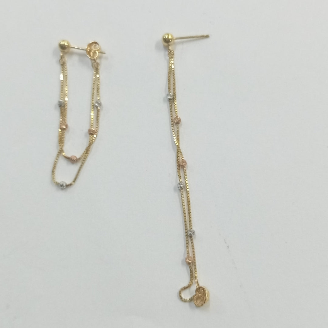 ARETES PAR ORO 14 K 2 GRMS (SEMINUEVO)