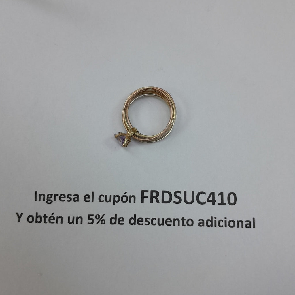 SEMANARIO DE ARGOLLAS ORO 10 K 4.7 GRMS (SEMINUEVO)
