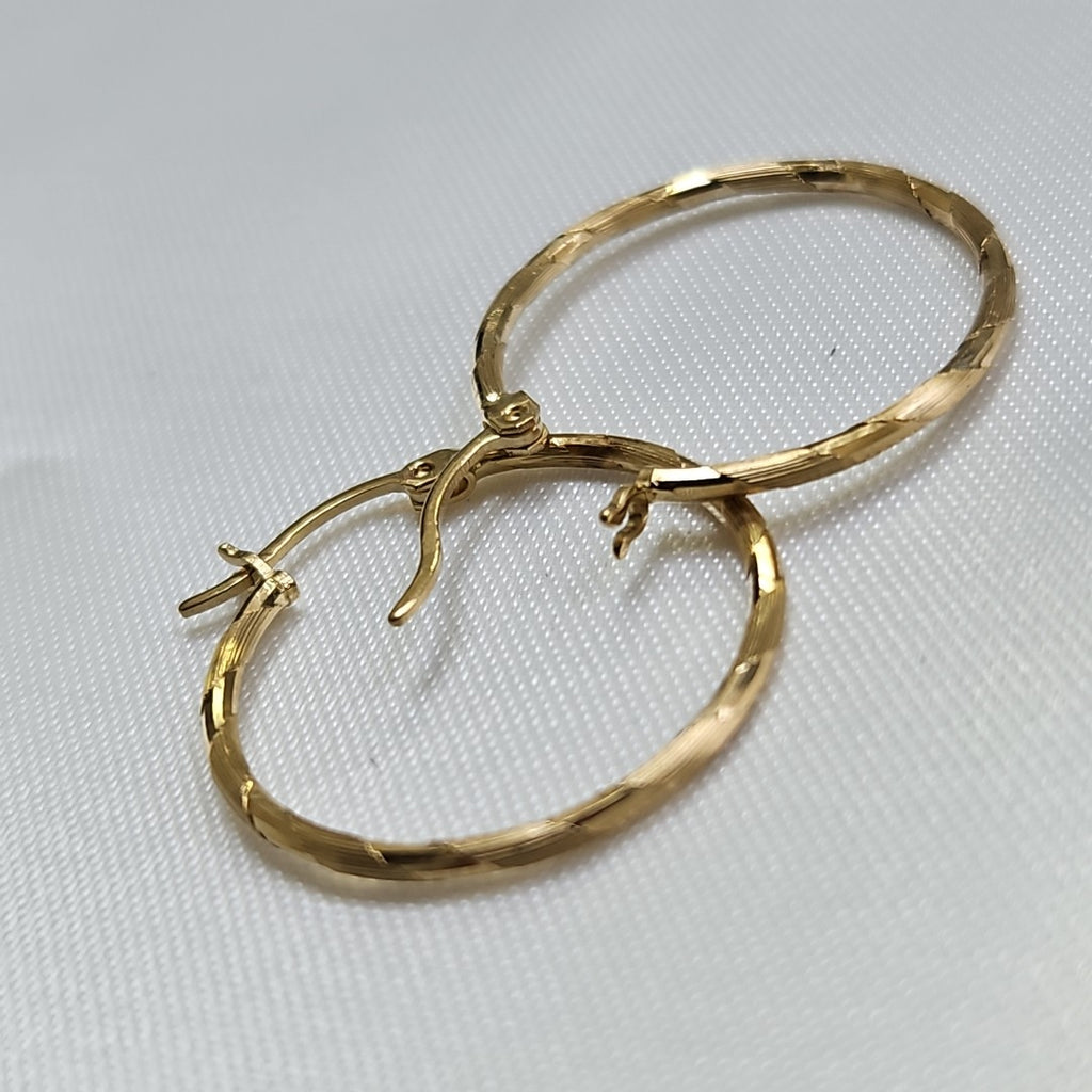 ARRACADAS PAR ORO 14 K 1.5 GRMS (SEMINUEVO)
