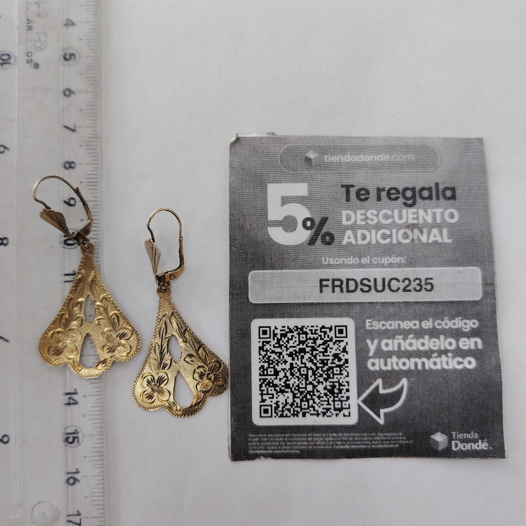 ARETES PAR ORO 8 K 3.8 GRMS (SEMINUEVO)