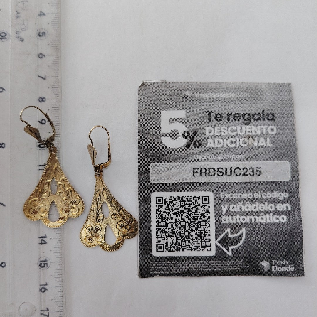 ARETES PAR ORO 8 K 3.8 GRMS (SEMINUEVO)