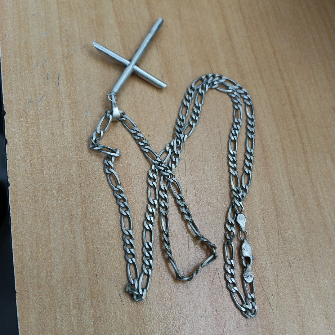 CADENA, CRUZ PLATA 15.8 GRMS (SEMINUEVO)