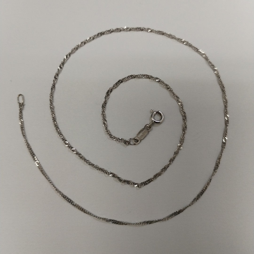 CADENA ORO BLANCO 18 K 1.8 GRMS (SEMINUEVO)