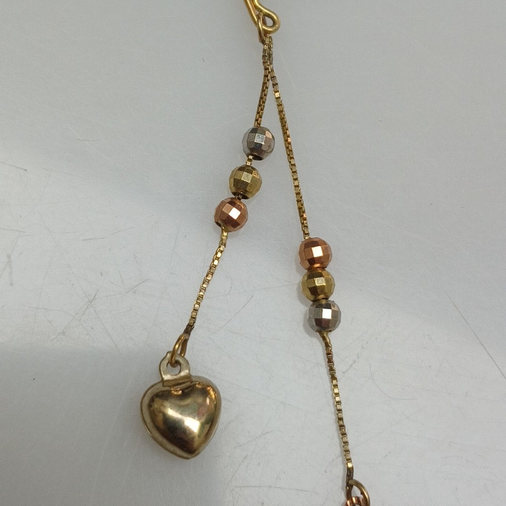 ARETES PAR ORO,ORO COMBINADO 10 K 2,00 GRMS (SEMINUEVO)