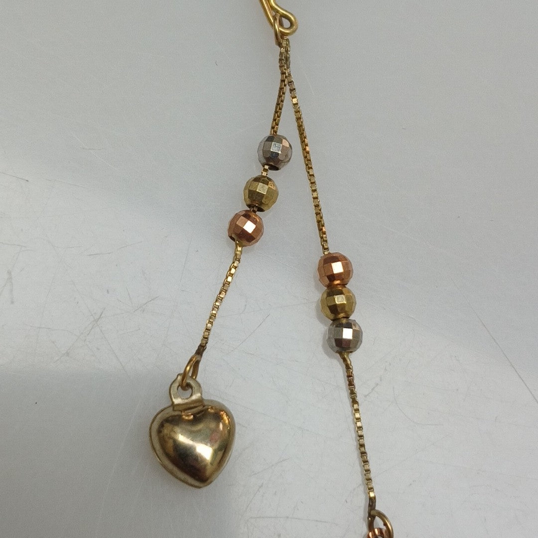 ARETES PAR ORO,ORO COMBINADO 10 K 2,00 GRMS (SEMINUEVO)
