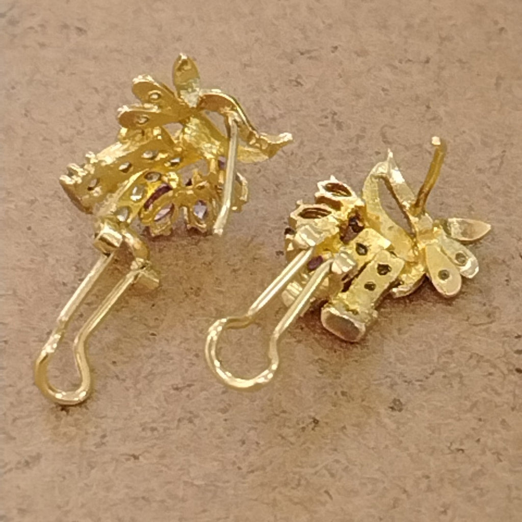 ARETES PAR ORO 14 K 4,40 GRMS (SEMINUEVO)