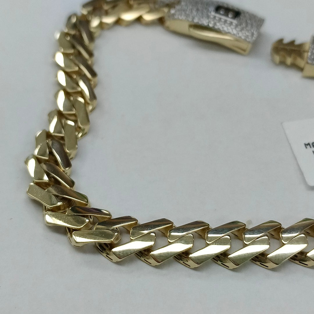 PULSERA CABALLERO MONACO ORO 14K 11.4 (NUEVO)