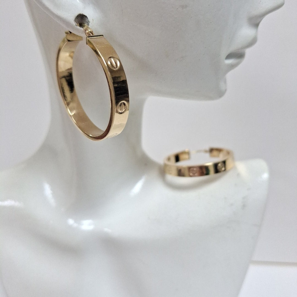 ARRACADAS MONACO ORO 14K 3.7 (NUEVO)