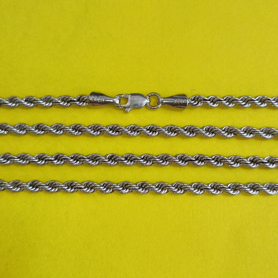CADENA ORO BLANCO 14 K 4.8 GRMS (SEMINUEVO)