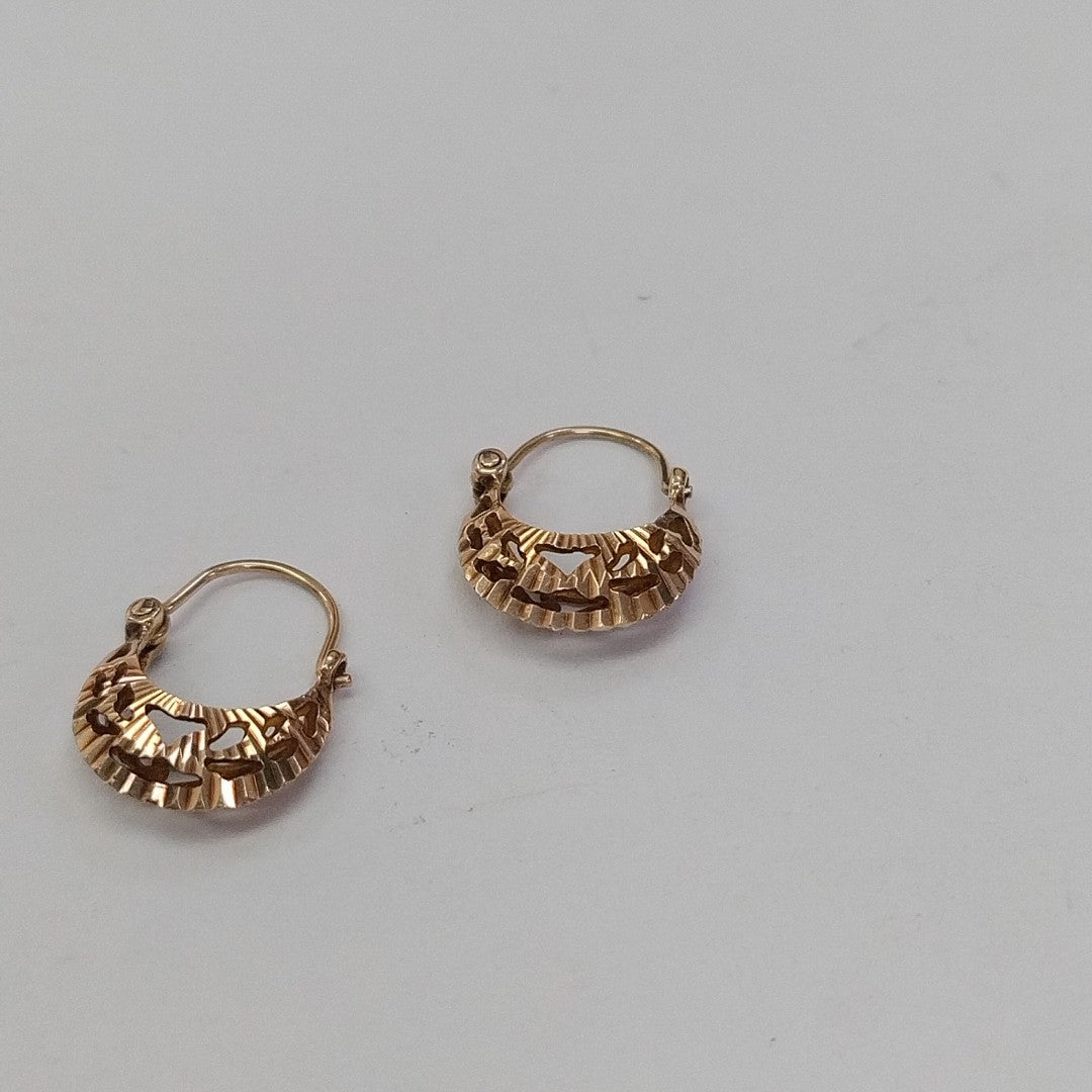 ARRACADAS PAR ORO 10 K 1 GRMS (SEMINUEVO)
