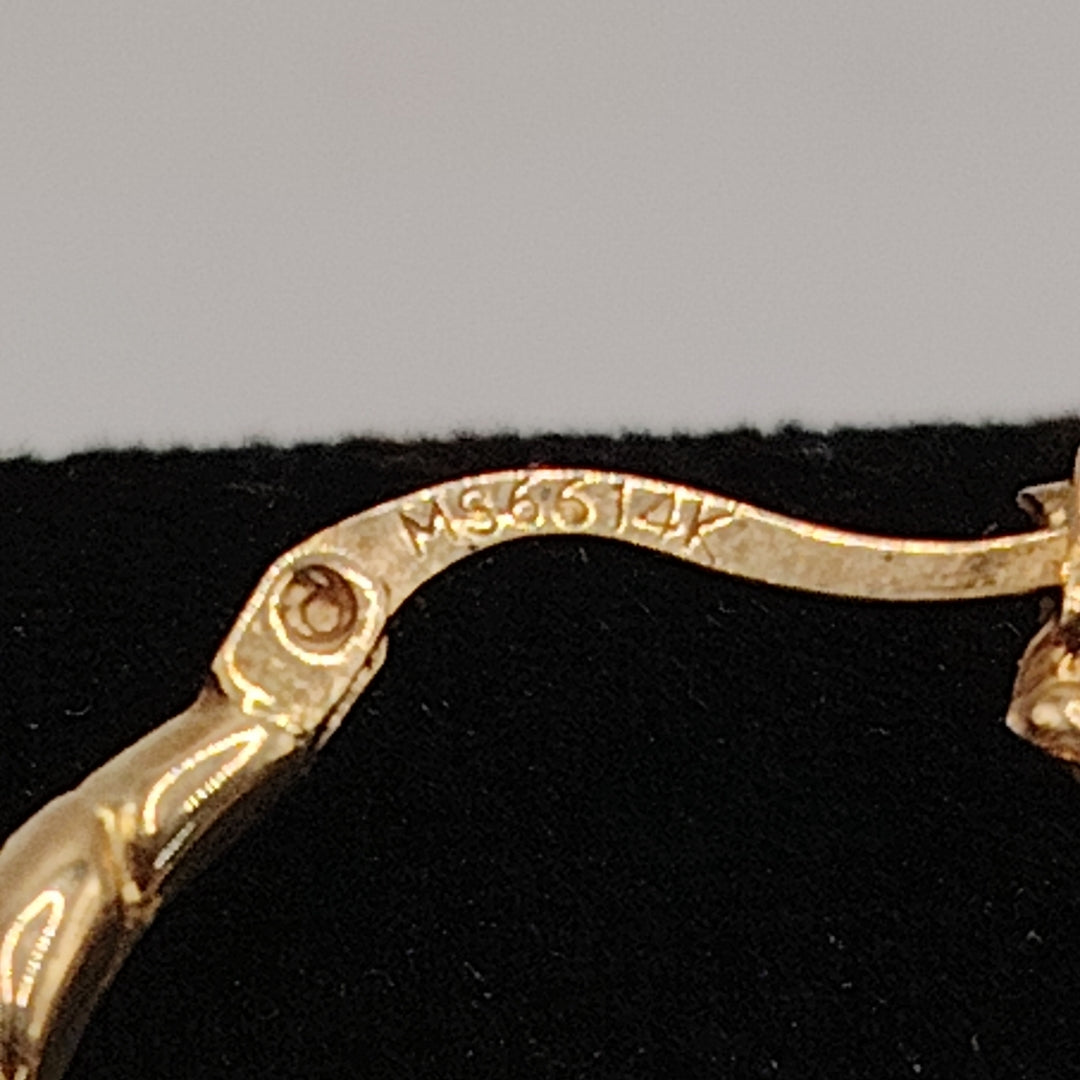 ARRACADAS PAR ORO 14 K 4.3 GRMS (SEMINUEVO)