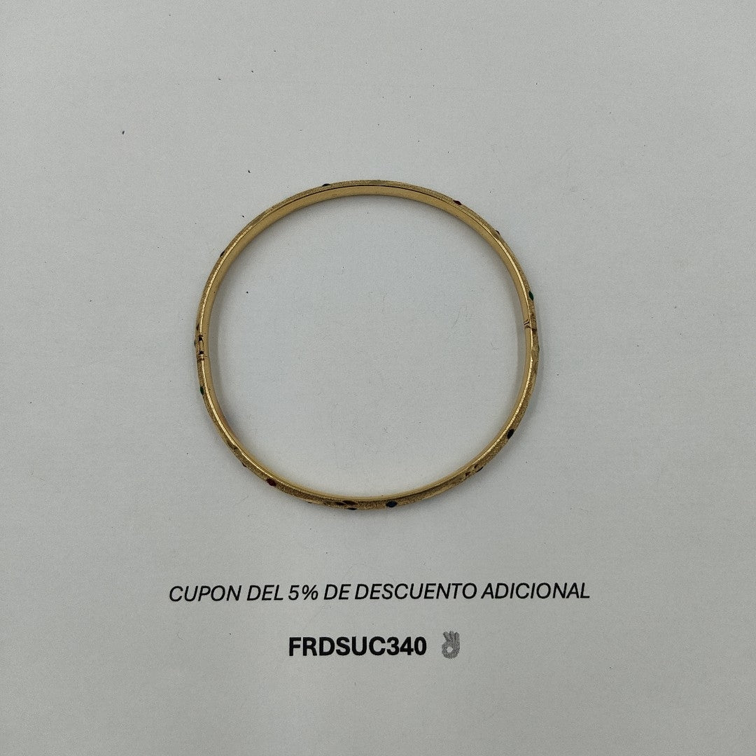 PULSERA RIGIDA ORO 14 K 6,40 GRMS (SEMINUEVO)
