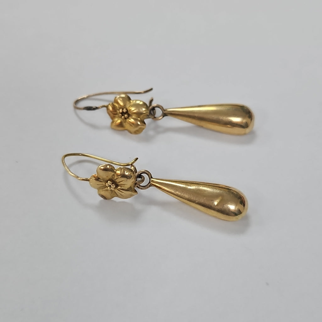 ARETES PAR ORO 14 K 2.7 GRMS (SEMINUEVO)