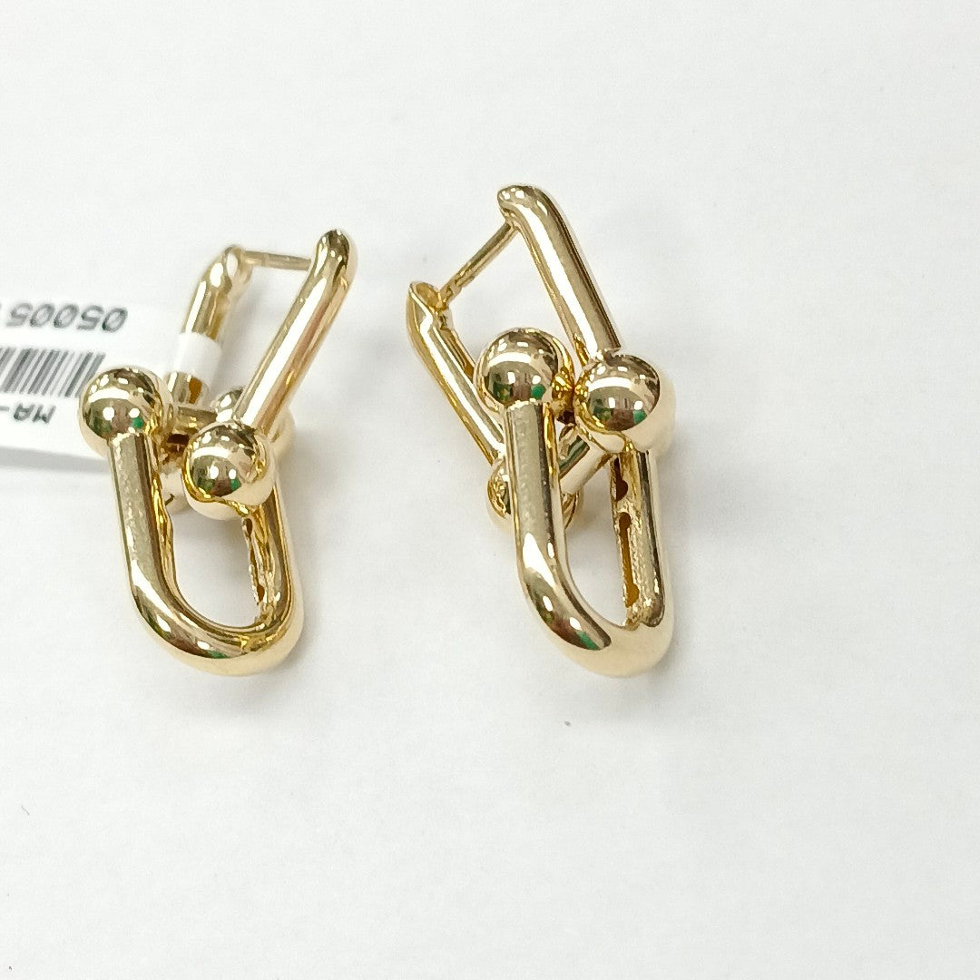 BROQUELES ORO 14K 4.3 (NUEVO)