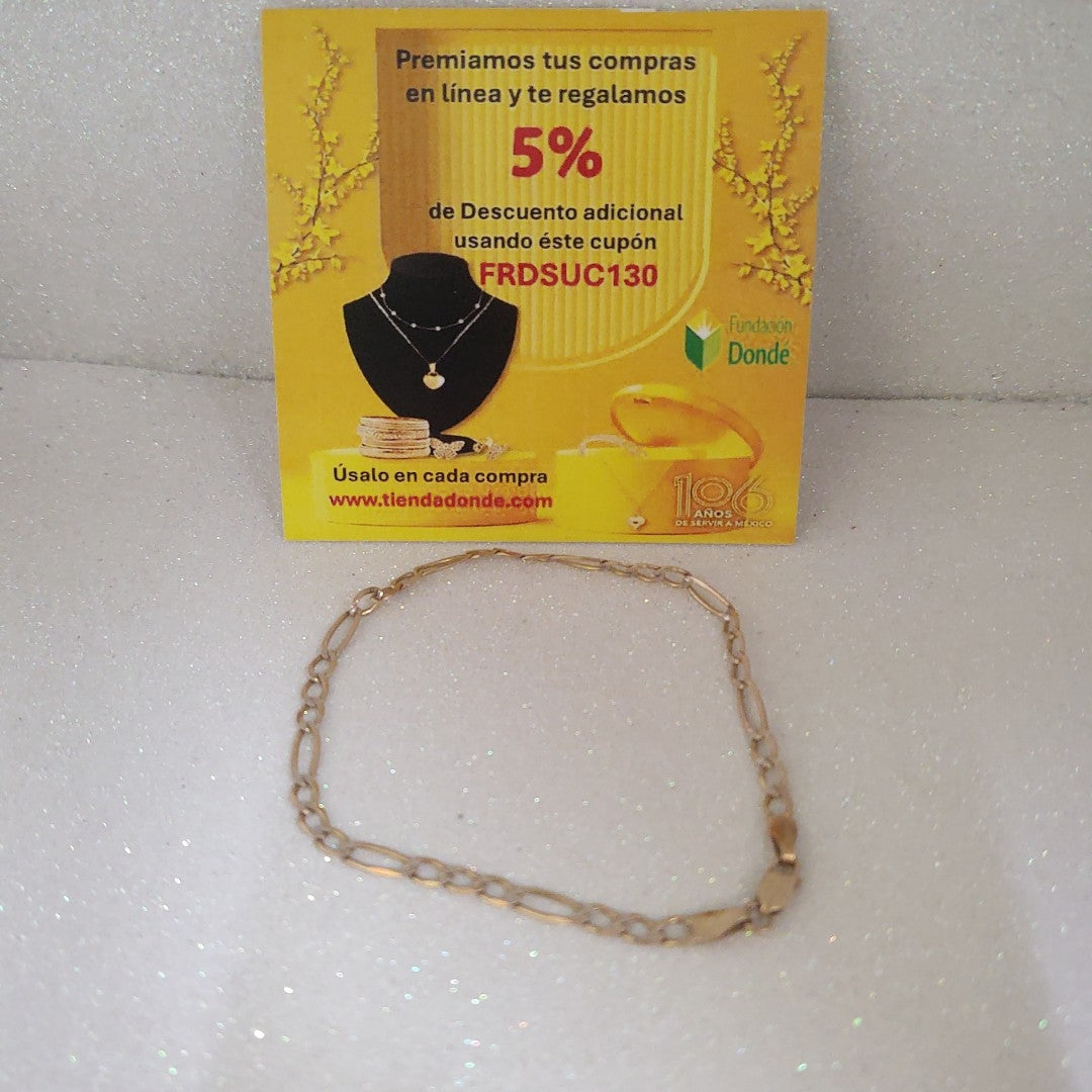 PULSERA ORO 14 K 2.6 GRMS (SEMINUEVO)