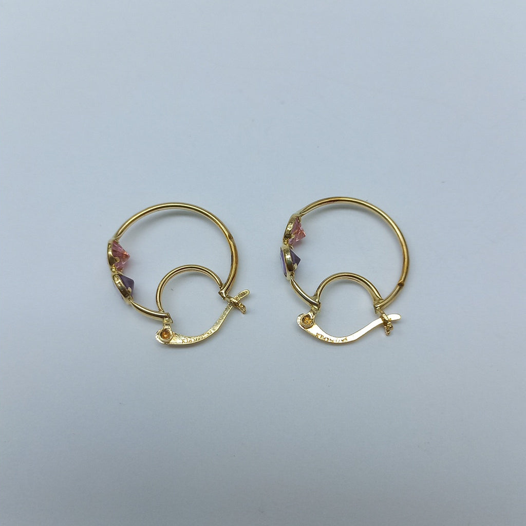 ARRACADAS PAR ORO 14 K 2.2 GRMS (SEMINUEVO)