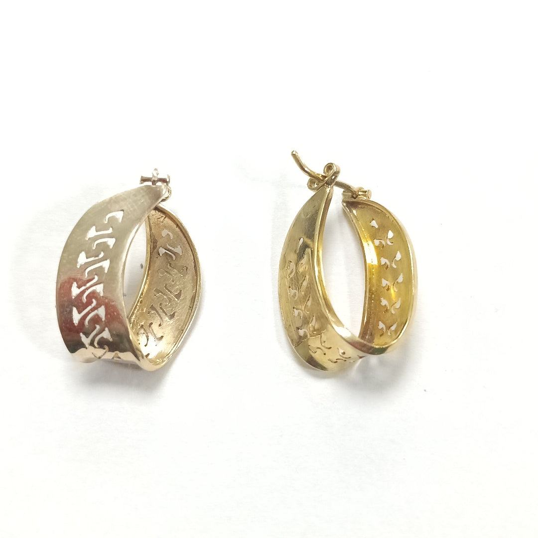 ARRACADAS PAR ORO 14 K 5.3 GRMS (SEMINUEVO)