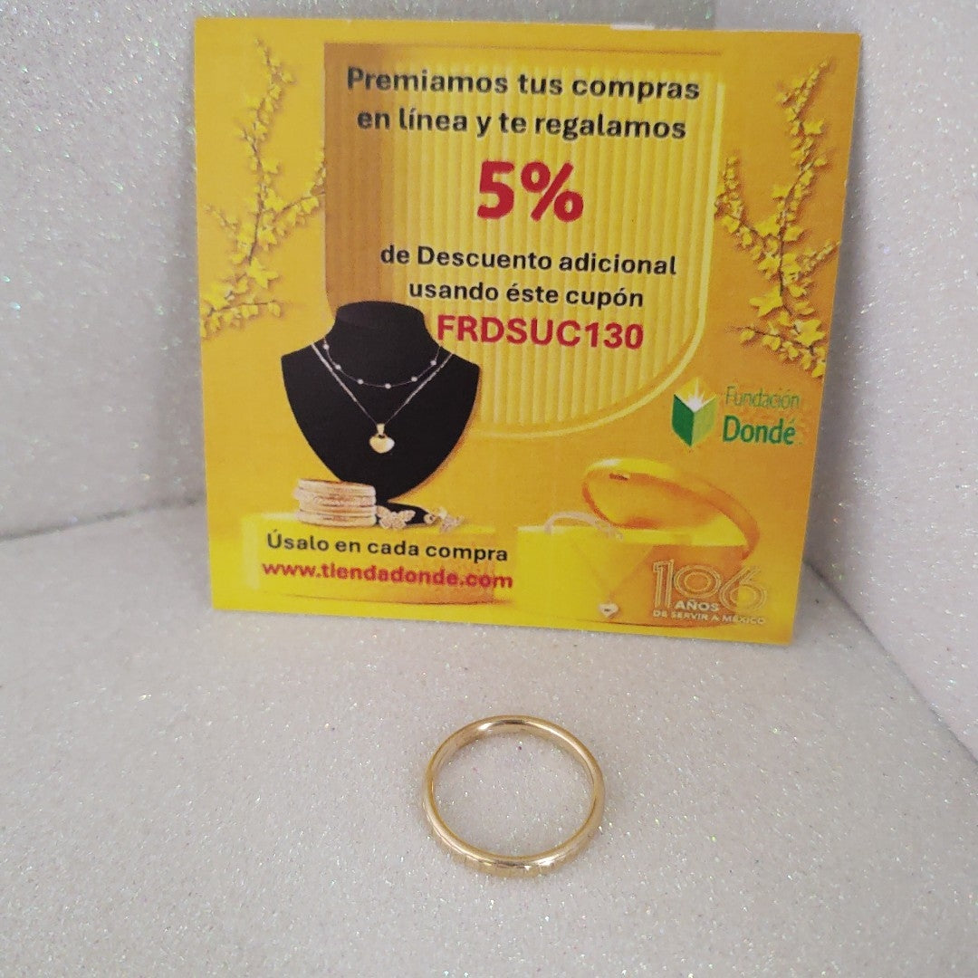 ANILLO ORO 14 K 1,20 GRMS (SEMINUEVO)