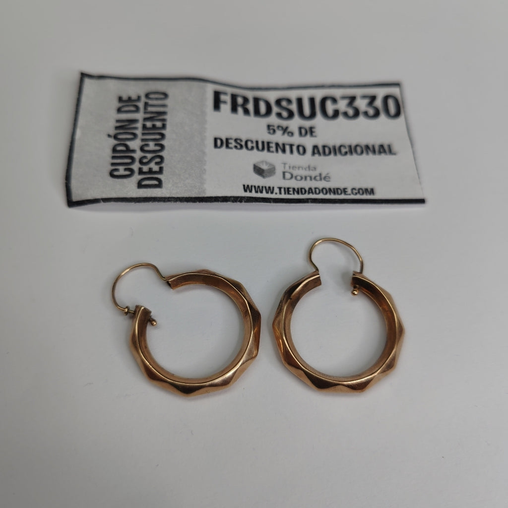 ARRACADAS PAR ORO 10 K 2.6 GRMS (SEMINUEVO)