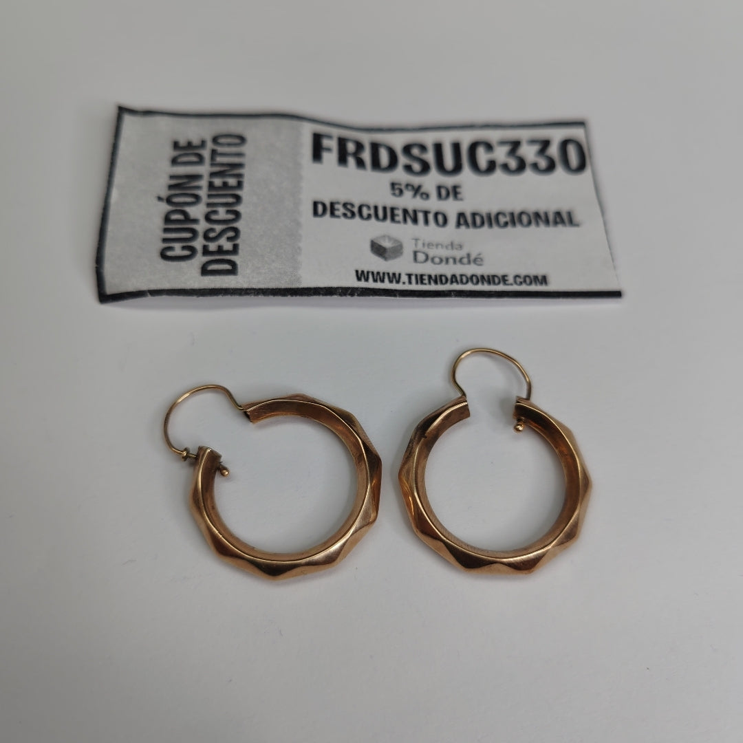 ARRACADAS PAR ORO 10 K 2.6 GRMS (SEMINUEVO)