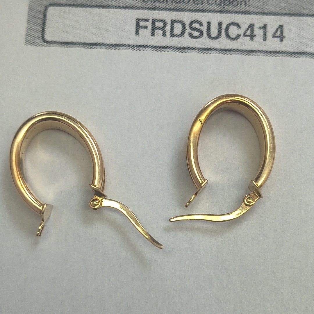 ARRACADAS PAR ORO 14 K 1.8 GRMS (SEMINUEVO)