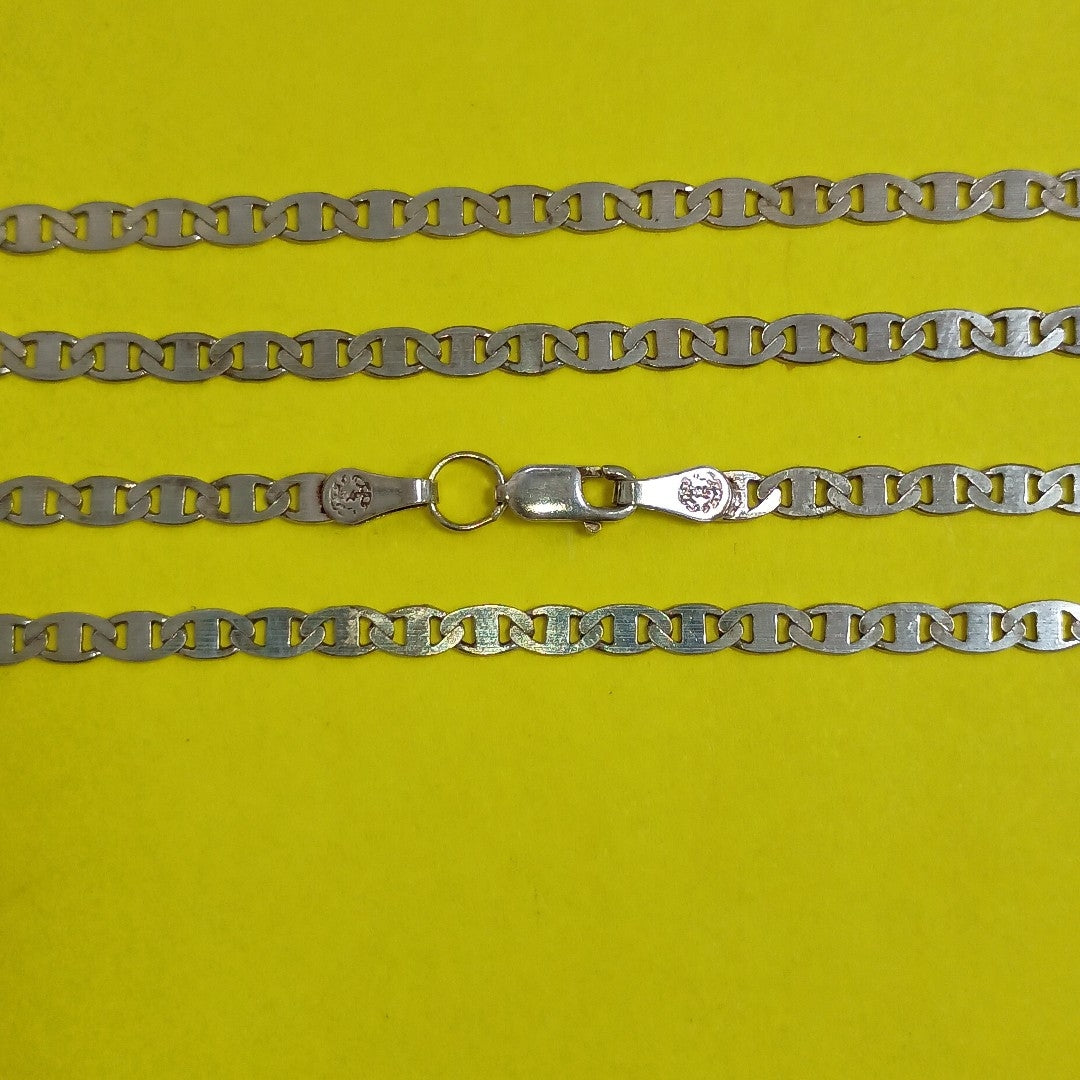 CADENA TEJIDO GUCHI PLATA .925 60 CM 9.7 GR (NUEVO)