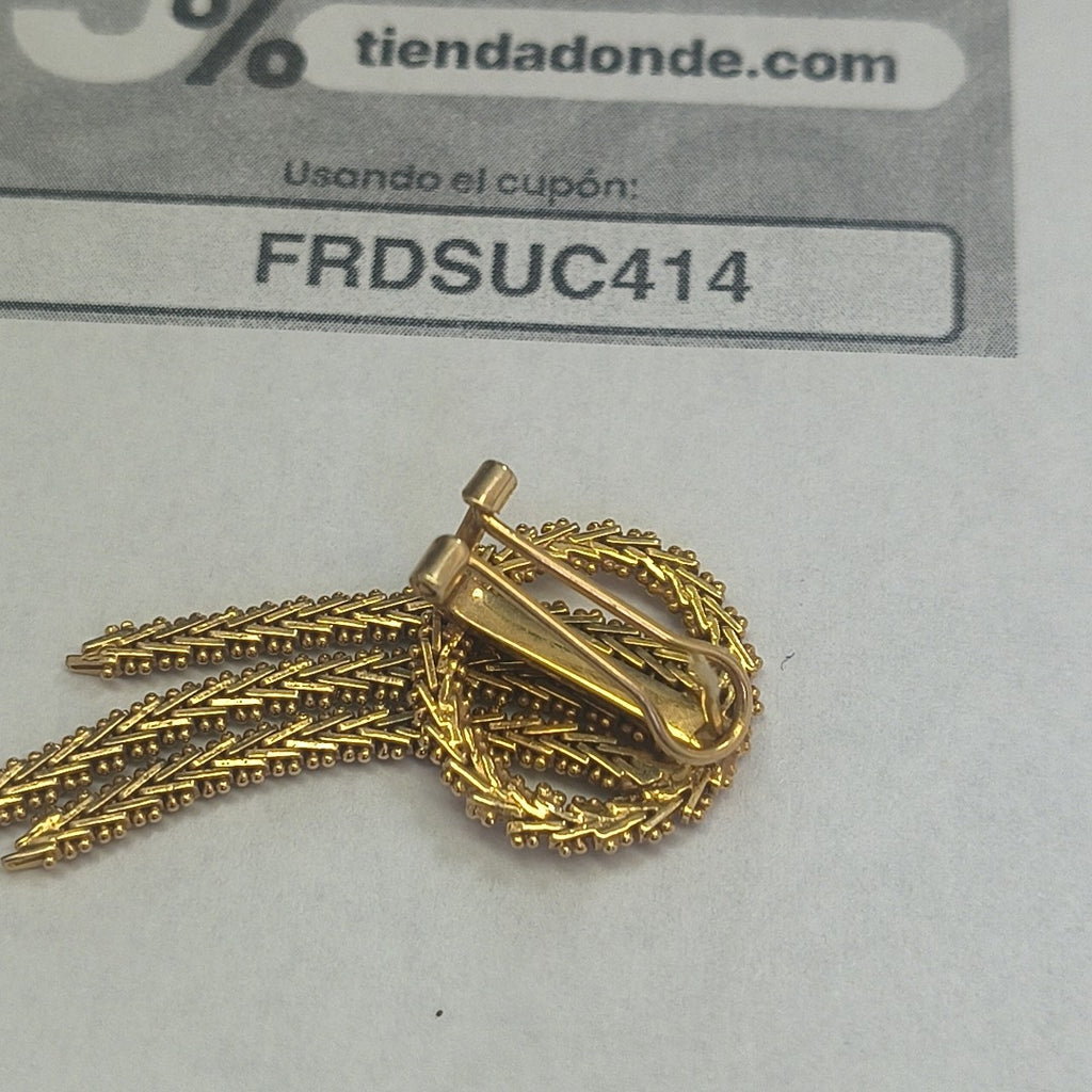 ARETES PAR ORO 14 K 12 GRMS (SEMINUEVO)