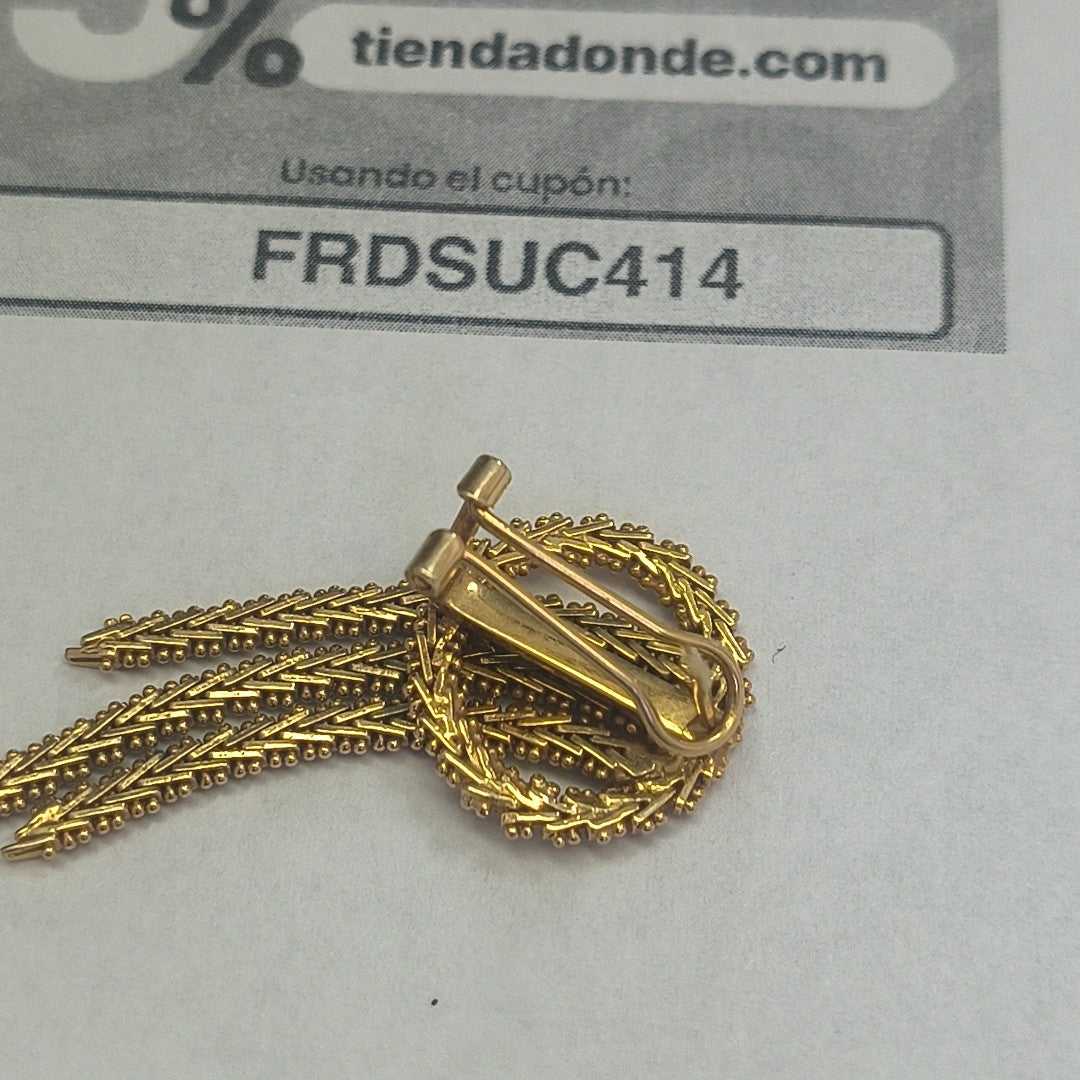 ARETES PAR ORO 14 K 12 GRMS (SEMINUEVO)