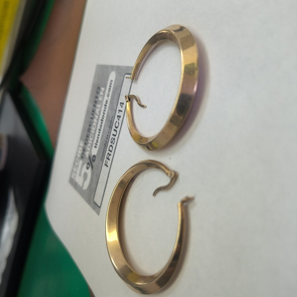 ARRACADAS PAR ORO 14 K 5.7 GRMS (SEMINUEVO)