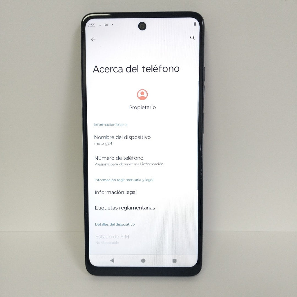 CELULAR MOTOROLA MOTO G24 XT2423-1 (2024) 256 GB 4 GB RAM (SEMINUEVO)