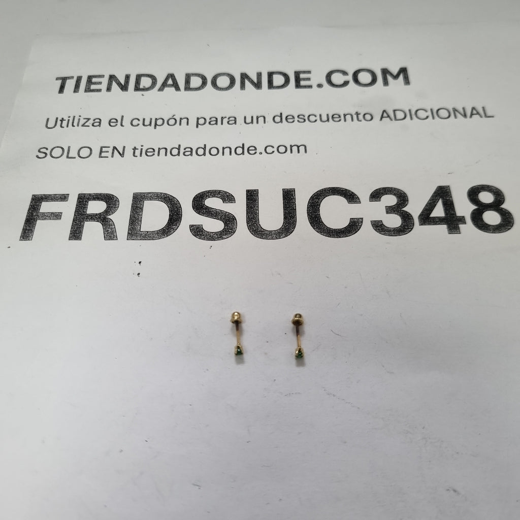 BROQUELES PAR ORO 14 K 0.3 GRMS (SEMINUEVO)