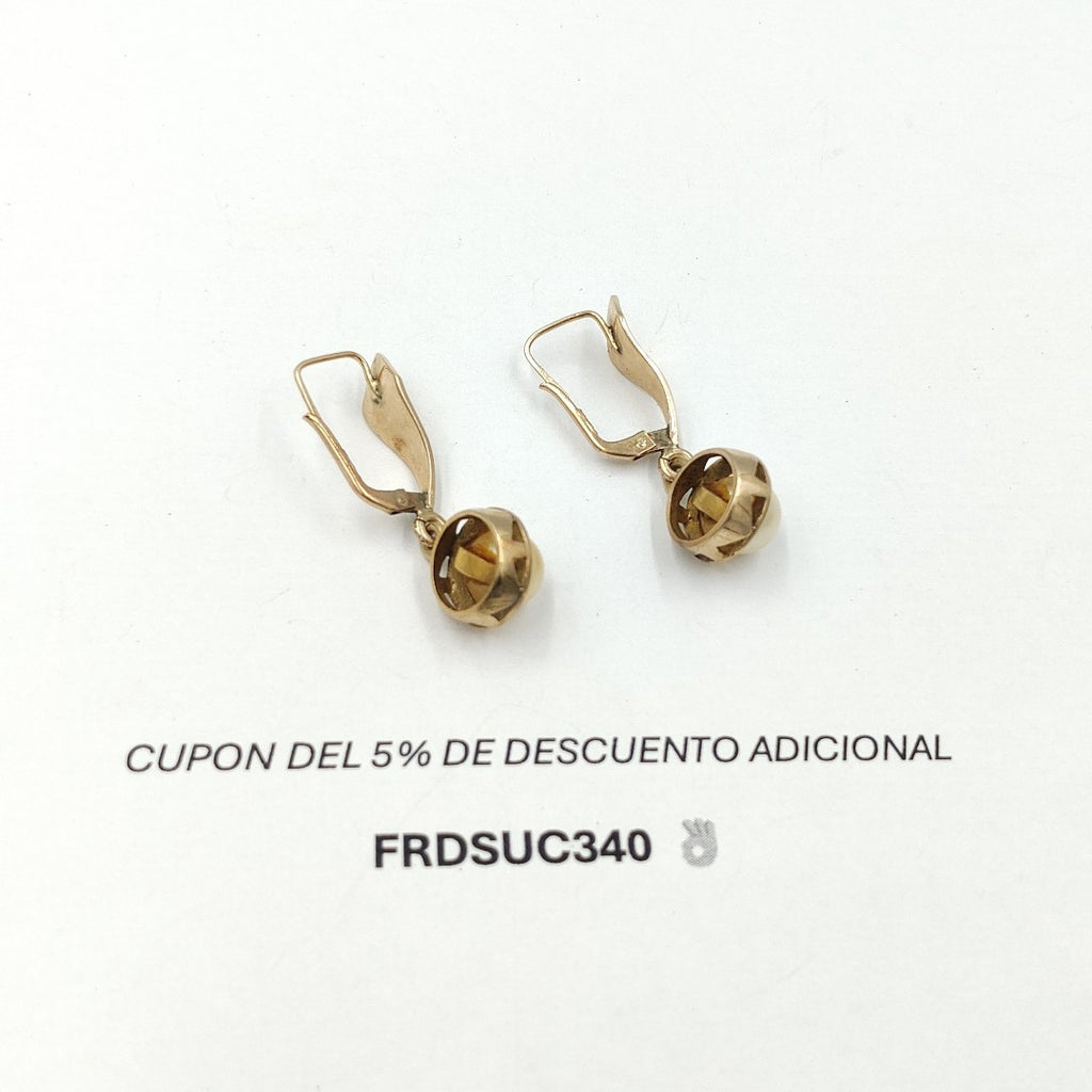 ARETES PAR ORO 8 K 6,50 GRMS (SEMINUEVO)