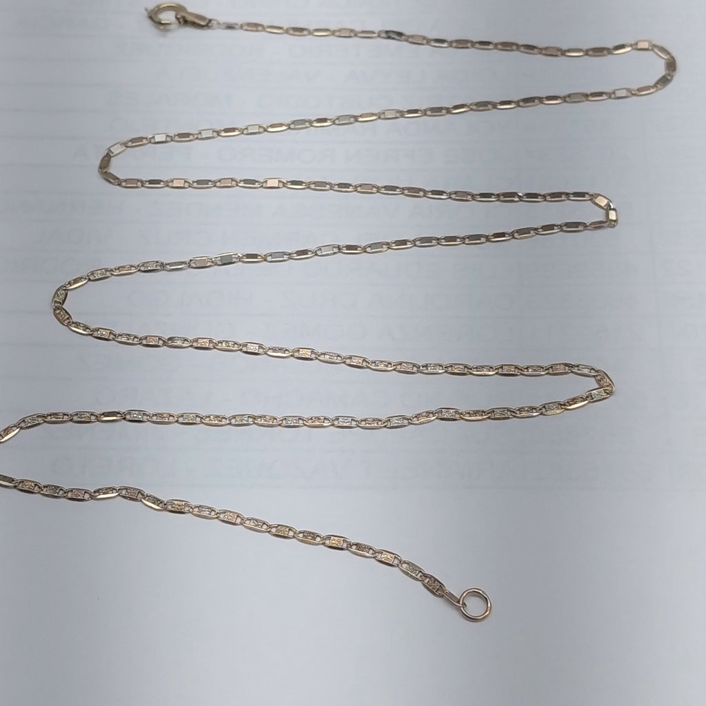 CADENA ORO COMBINADO 10 K 2.2 GRMS (SEMINUEVO)