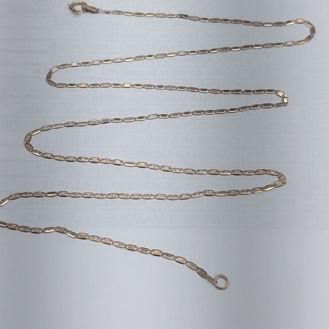 CADENA ORO COMBINADO 10 K 2.2 GRMS (SEMINUEVO)